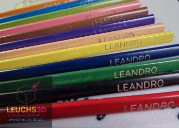 Nie wieder „Ist das mein Stift?“ – mit Leuchs3d.de & Lasergravur!